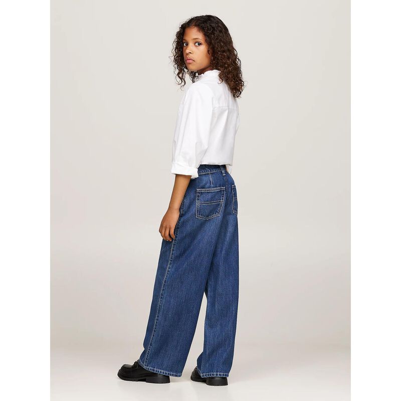 Tommy Hilfiger Mabel Pleats Mid Blue Wash 8-16Y image number 3